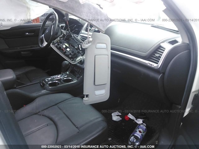 1GKKVRKD0FJ270318 - 2015 GMC ACADIA SLT-1 WHITE photo 5