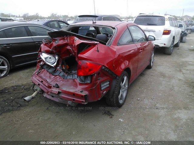 1G2AT18H597273830 - 2009 PONTIAC G5 GT RED photo 4