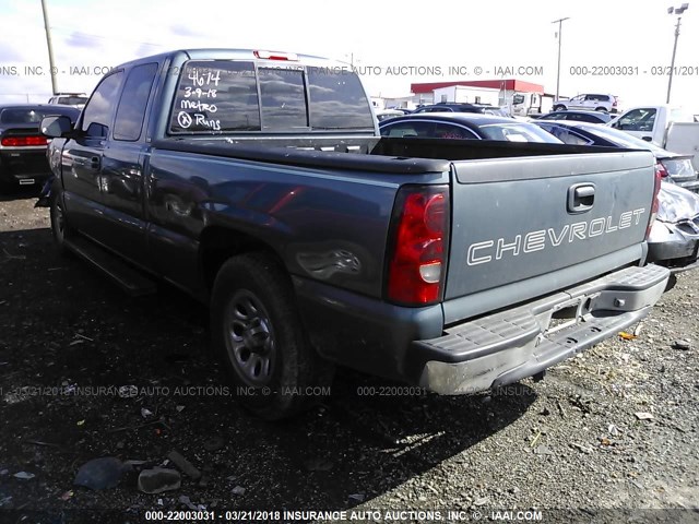 1GCEC19X17Z124674 - 2007 CHEVROLET SILVERADO C1500 CLASSIC BLUE photo 3