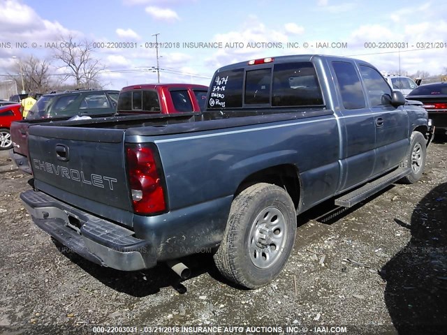 1GCEC19X17Z124674 - 2007 CHEVROLET SILVERADO C1500 CLASSIC BLUE photo 4