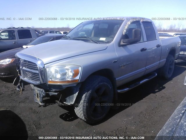 1D7HU182X6J232908 - 2006 DODGE RAM 1500 ST/SLT SILVER photo 2