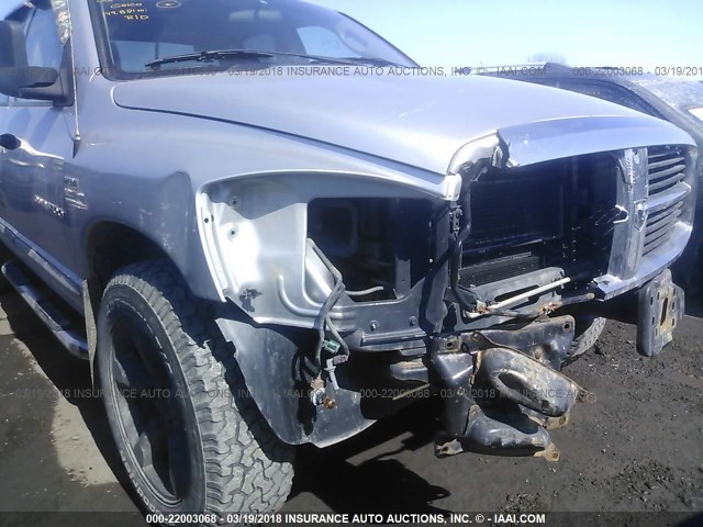 1D7HU182X6J232908 - 2006 DODGE RAM 1500 ST/SLT SILVER photo 6