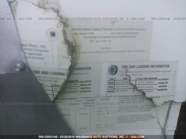 4X4TXLC23C5155019 - 2012 FOREST RIVER OTHER  Naməlum foto 9