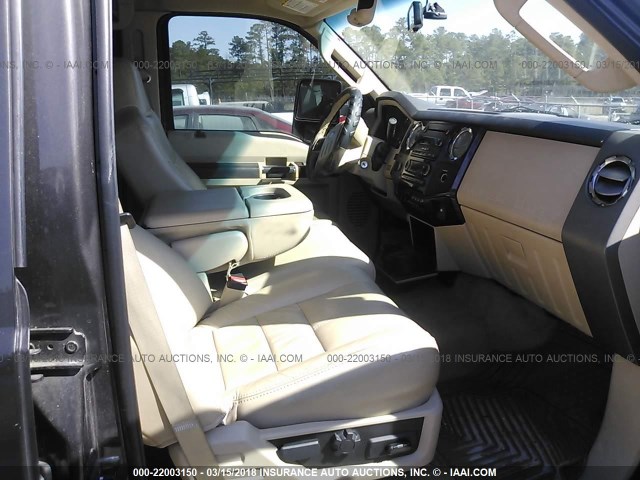 1FTSW21R98EA95351 - 2008 FORD F250 SUPER DUTY BROWN photo 5