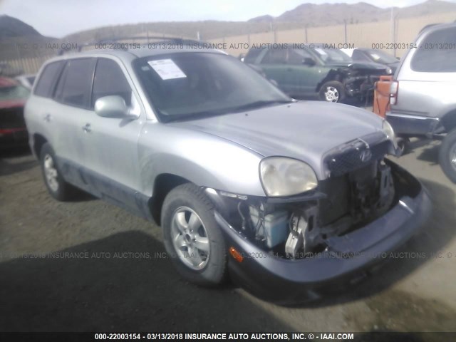 KM8SC73E06U102878 - 2006 HYUNDAI SANTA FE GLS/LIMITED SILVER photo 1