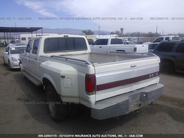 2FTJW35M8KCA68137 - 1989 FORD F350 WHITE photo 3