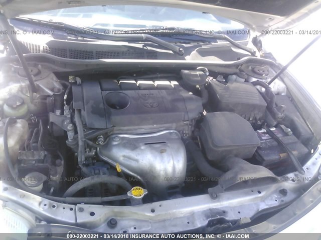 4T4BF3EK0BR177230 - 2011 TOYOTA CAMRY SE/LE/XLE SILVER photo 10
