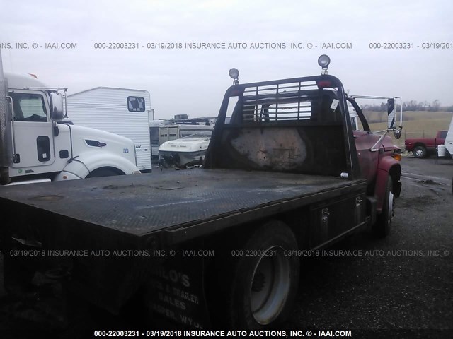 1GBK7D1F4HV100023 - 1987 CHEVROLET C6500 C7D042 RED photo 4