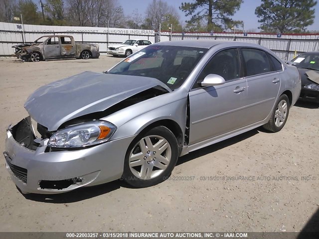 2G1WC57M591242767 - 2009 CHEVROLET IMPALA 2LT SILVER photo 2