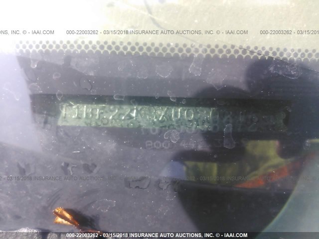 4T1BF22K3XU080216 - 1999 TOYOTA CAMRY LE/XLE GOLD photo 9