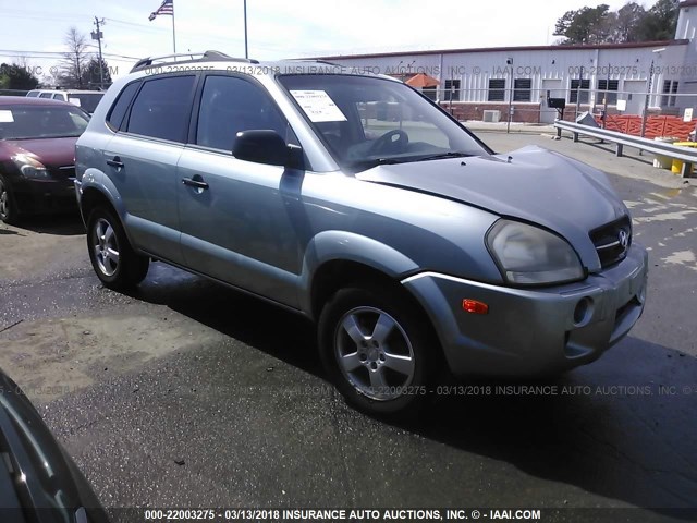 KM8JM72B95U081365 - 2005 HYUNDAI TUCSON GL Light Blue photo 1