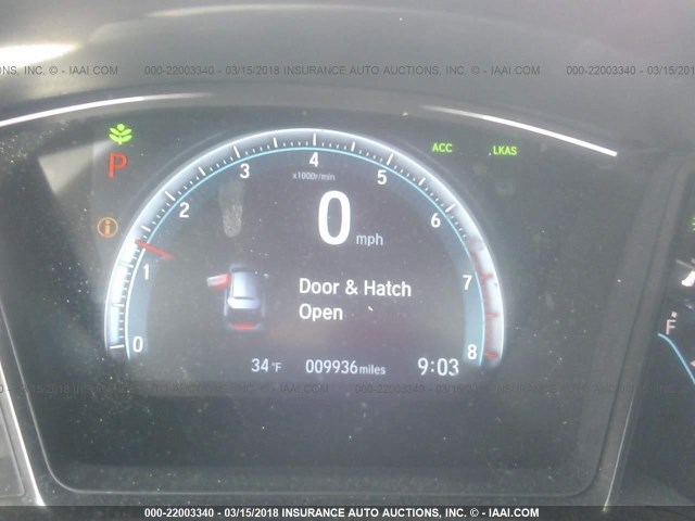 SHHFK7H87HU421362 - 2017 HONDA CIVIC EXL BLACK photo 7