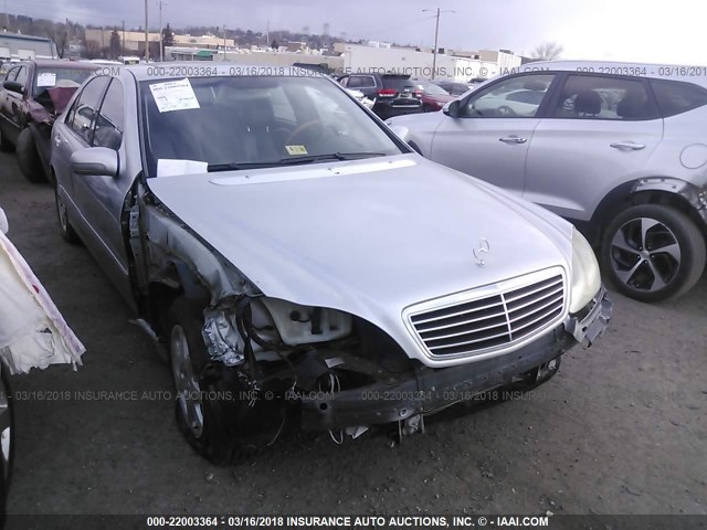 WDBNG70J72A260538 - 2002 MERCEDES-BENZ S 430 SILVER photo 1