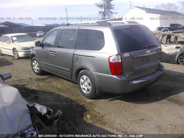 KNDMG4C33A6338467 - 2010 KIA SEDONA LX GRAY photo 3