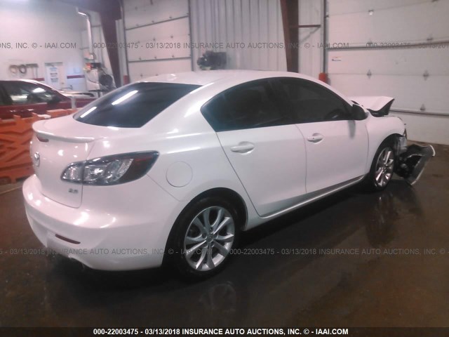 JM1BL1S52A1231444 - 2010 MAZDA 3 S WHITE photo 4