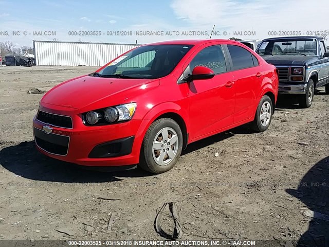 1G1JA5SH9F4178226 - 2015 CHEVROLET SONIC LS RED photo 2
