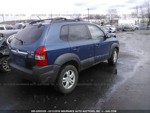 KM8JN12D36U290291 - 2006 HYUNDAI TUCSON GLS/LIMITED 蓝色 照片 4