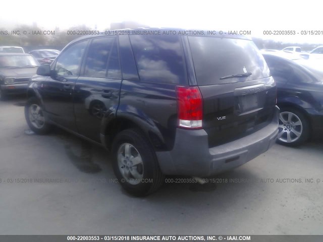 5GZCZ23D85S831043 - 2005 SATURN VUE BLACK photo 3