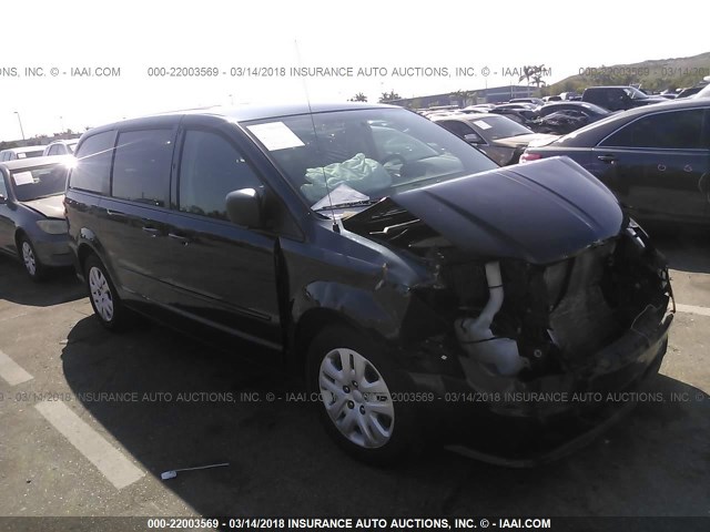 2C4RDGBG2ER376176 - 2014 DODGE GRAND CARAVAN SE GRAY photo 1