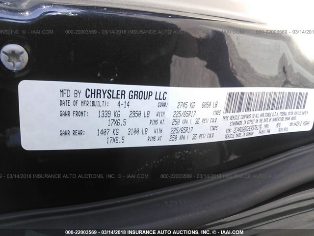 2C4RDGBG2ER376176 - 2014 DODGE GRAND CARAVAN SE GRAY photo 9