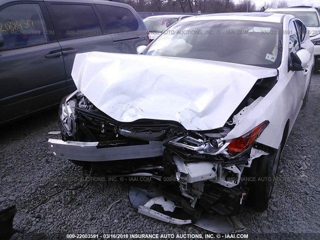 19VDE1F35FE009635 - 2015 ACURA ILX 20 WHITE photo 6