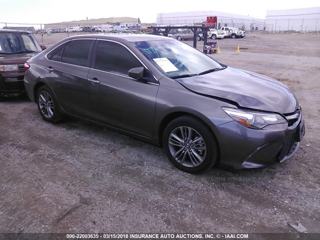 4T1BF1FK7GU211961 - 2016 TOYOTA CAMRY LE/XLE/SE/XSE GRAY photo 1