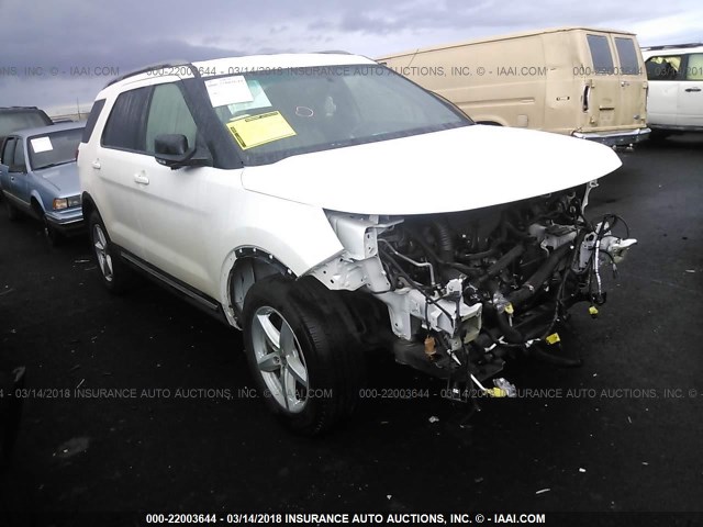 1FM5K8DH2GGC13107 - 2016 FORD EXPLORER XLT WHITE photo 1