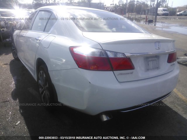 1HGCR2F52EA263210 - 2014 HONDA ACCORD SPORT WHITE photo 3