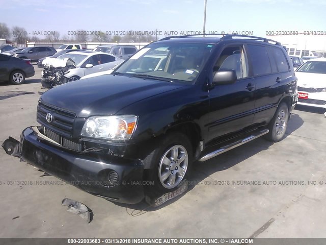 JTEGP21A140006159 - 2004 TOYOTA HIGHLANDER LIMITED BLACK photo 2