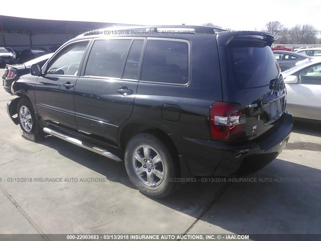 JTEGP21A140006159 - 2004 TOYOTA HIGHLANDER LIMITED BLACK photo 3