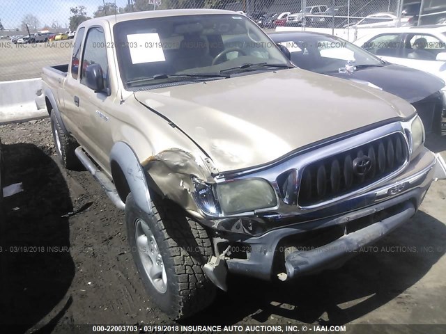 5TESN92N24Z386286 - 2004 TOYOTA TACOMA XTRACAB PRERUNNER თაფლისფერი ფოტო 1