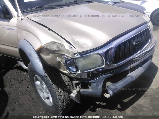 5TESN92N24Z386286 - 2004 TOYOTA TACOMA XTRACAB PRERUNNER თაფლისფერი ფოტო 6