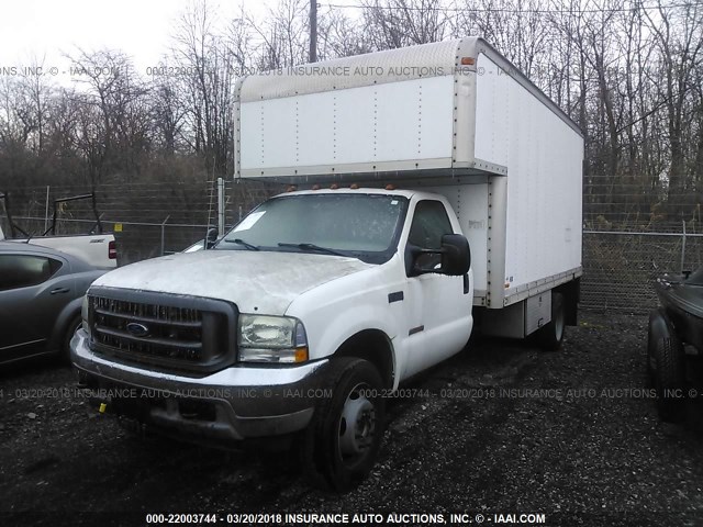 1FDXF46P64EA88646 - 2004 FORD F450 SUPER DUTY WHITE photo 2