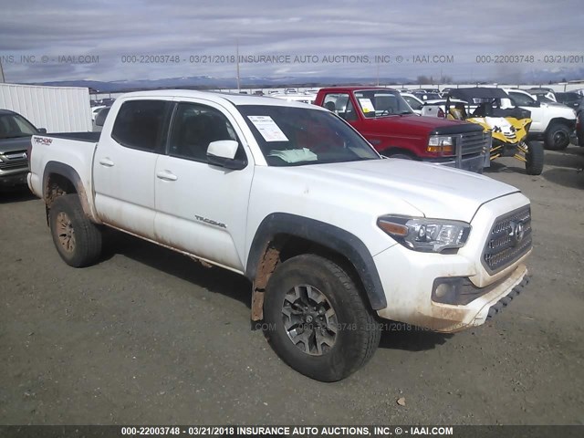 3TMCZ5AN6HM093318 - 2017 TOYOTA TACOMA DBL CAB/SR/TRDSPT/OR/PRO თეთრი ფოტო 1