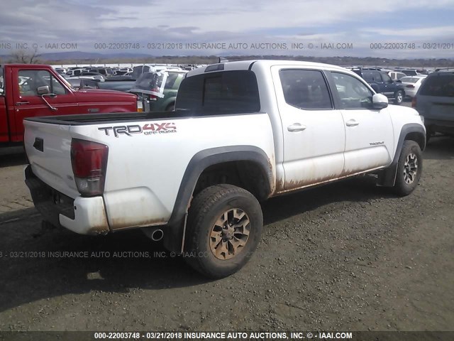 3TMCZ5AN6HM093318 - 2017 TOYOTA TACOMA DBL CAB/SR/TRDSPT/OR/PRO თეთრი ფოტო 4