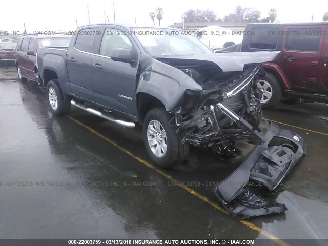 1GTG5CEAXG1352137 - 2016 GMC CANYON SLE GRAY photo 1