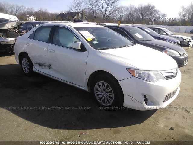 4T4BF1FK3DR308592 - 2013 TOYOTA CAMRY L/SE/LE/XLE 白色 照片 1