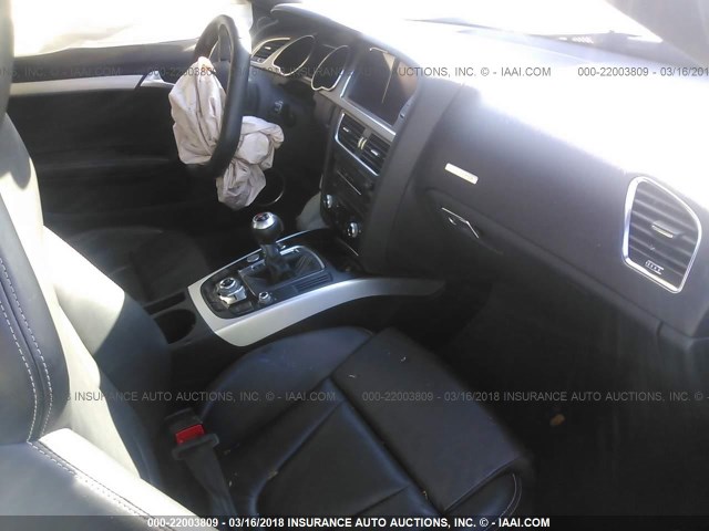 WAUCGAFR1DA000820 - 2013 AUDI S5 PREMIUM PLUS 黑色 照片 5