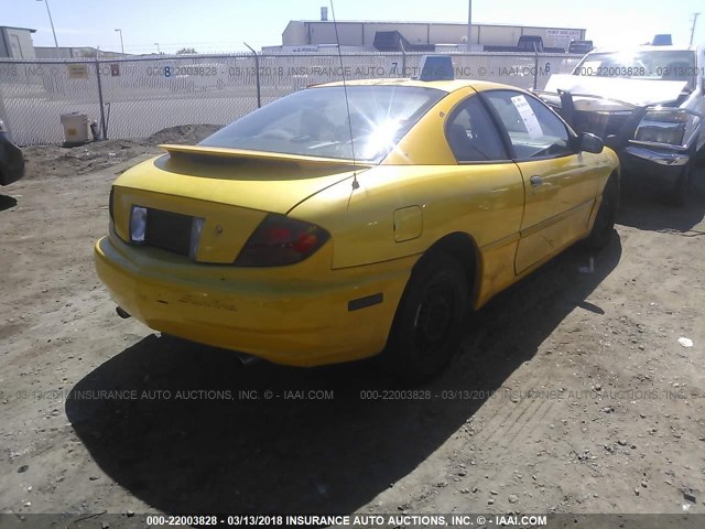 1G2JB12F937123740 - 2003 PONTIAC SUNFIRE Gelb Foto 4