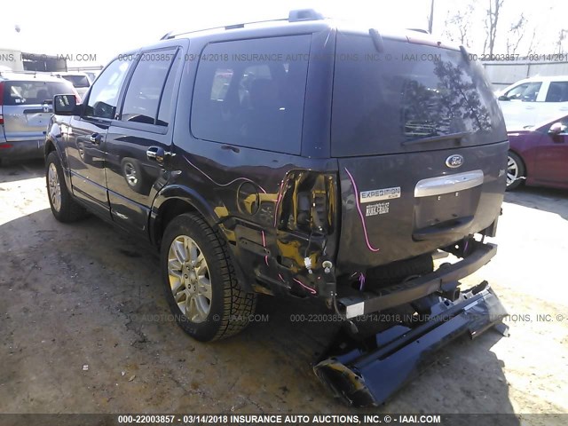 1FMJU1K55DEF61533 - 2013 FORD EXPEDITION LIMITED BLACK photo 3