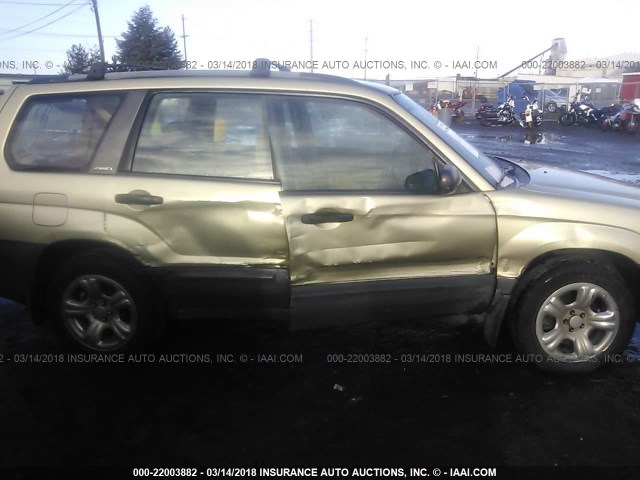 JF1SG63603H701186 - 2003 SUBARU FORESTER 2.5X GOLD photo 6
