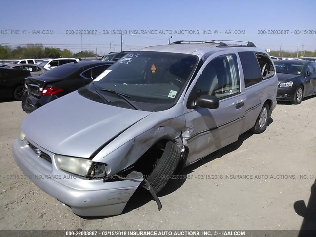 2FMZA5145WBD63576 - 1998 FORD WINDSTAR WAGON SILVER photo 6