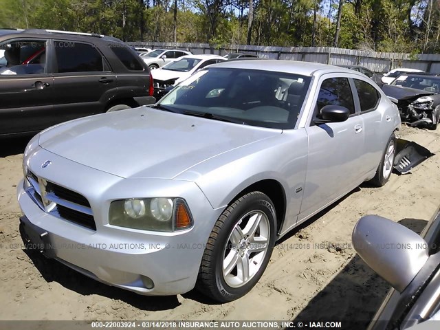 2B3KA33V39H599260 - 2009 DODGE CHARGER SXT SILVER photo 2