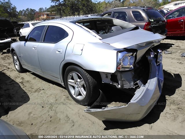 2B3KA33V39H599260 - 2009 DODGE CHARGER SXT SILVER photo 3