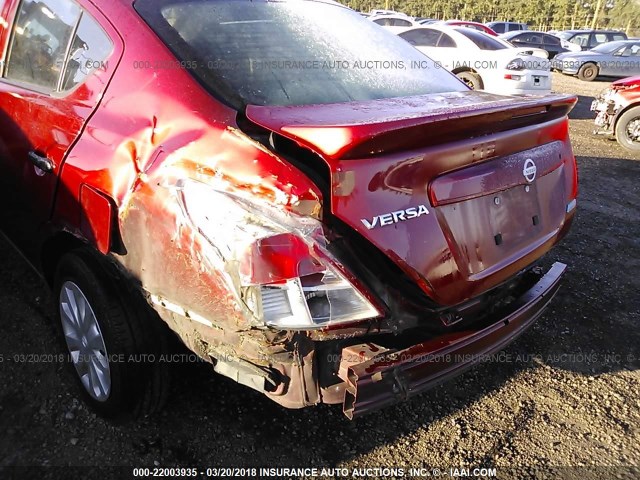 3N1CN7AP1GL865286 - 2016 NISSAN VERSA S/S PLUS/SV/SL RED photo 6