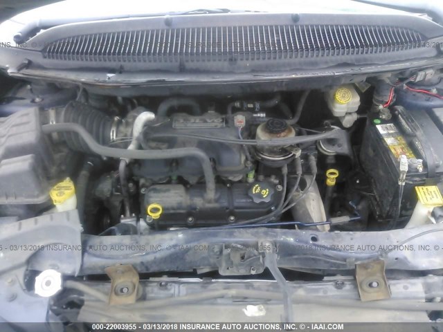 2C4GP44R45R553984 - 2005 CHRYSLER TOWN & COUNTRY LX BLUE photo 10