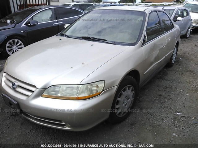 JHMCG56422C020671 - 2002 HONDA ACCORD LX GOLD photo 2