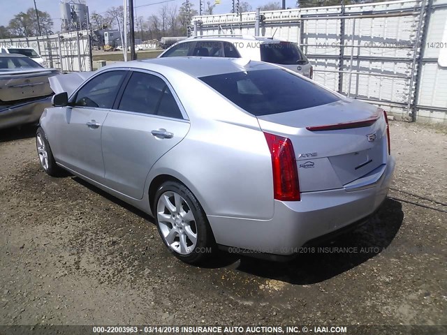 1G6AA5RX7G0139117 - 2016 CADILLAC ATS SILVER photo 3