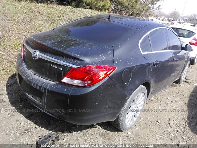 W04GP5EC5B1008127 - 2011 BUICK REGAL CXL BLACK photo 4