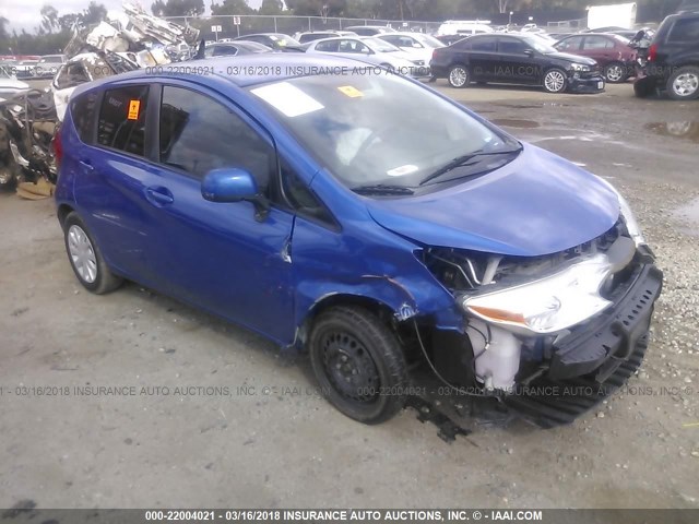 3N1CE2CP0EL396561 - 2014 NISSAN VERSA NOTE S/S PLUS/SV/SL BLUE photo 1